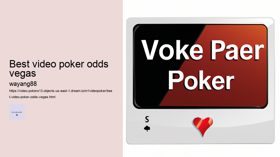 best video poker odds vegas
