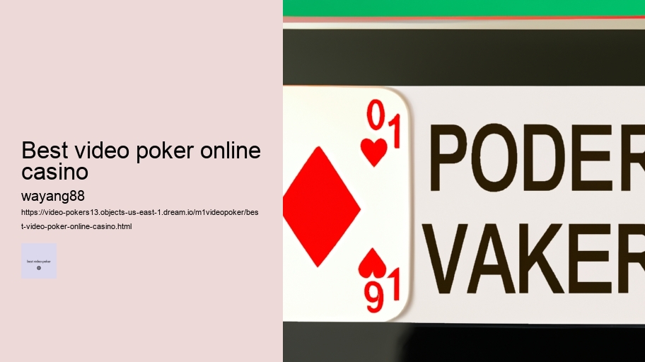 best video poker online casino