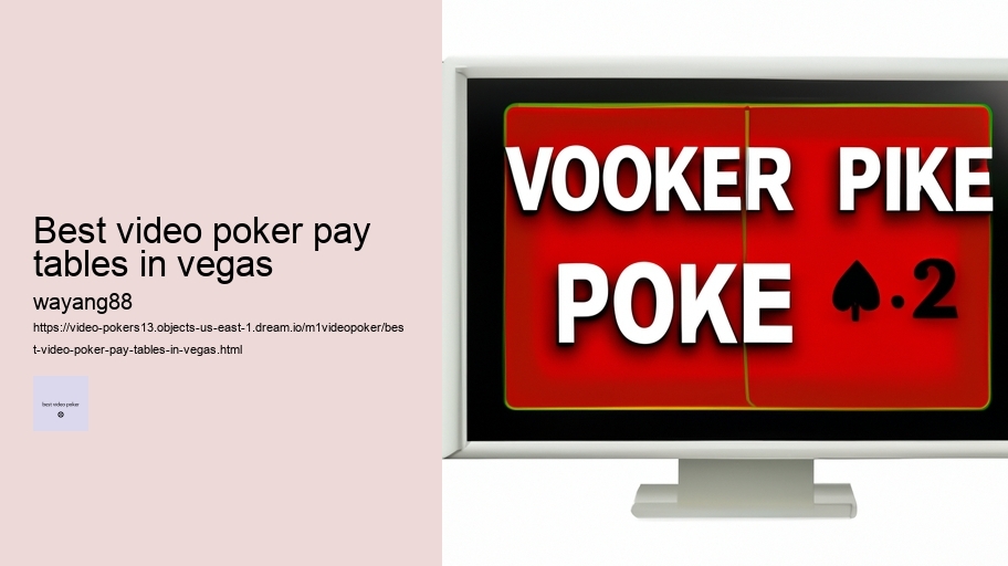 best video poker pay tables in vegas
