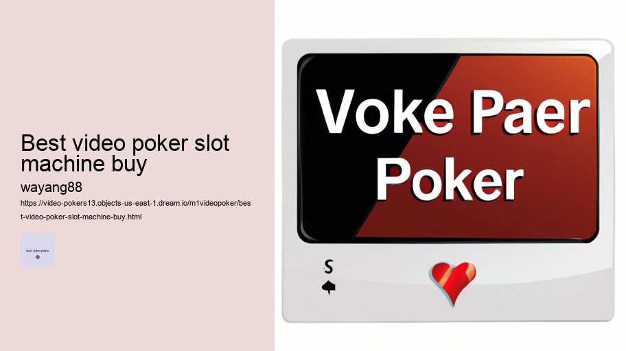 best video poker slot machine buy