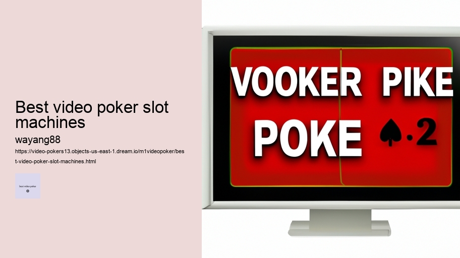 best video poker slot machines