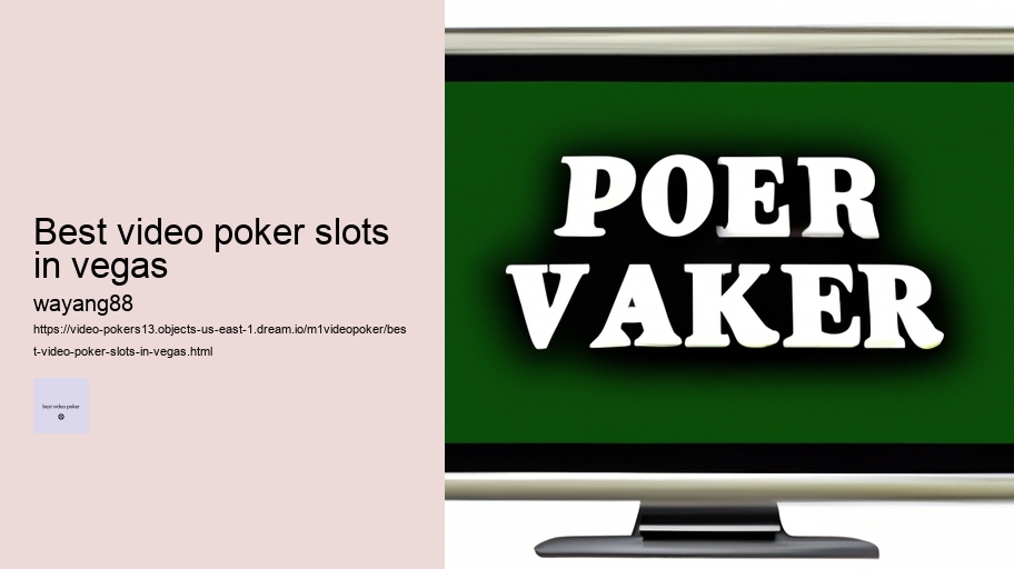 best video poker slots in vegas
