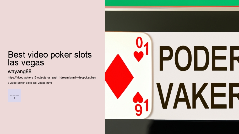 best video poker slots las vegas