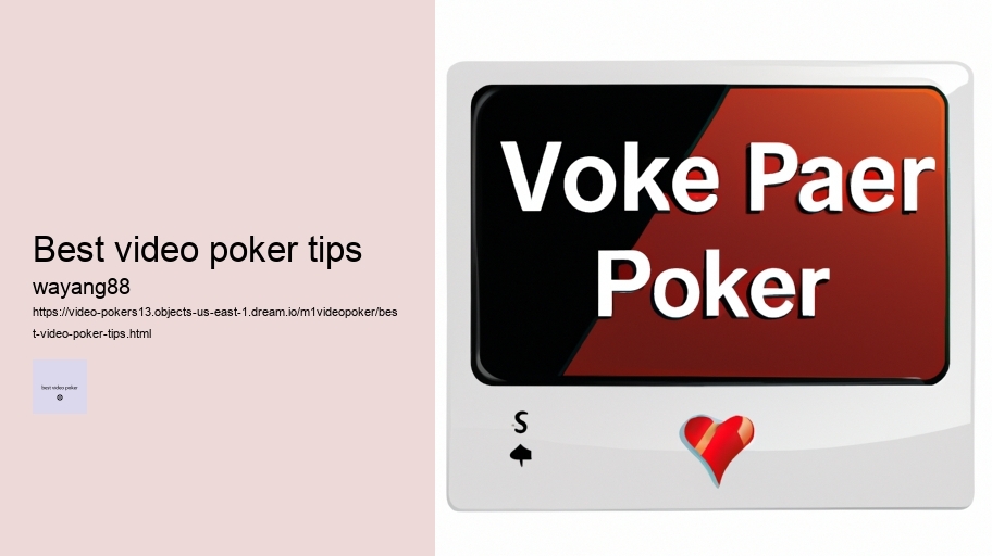 best video poker tips